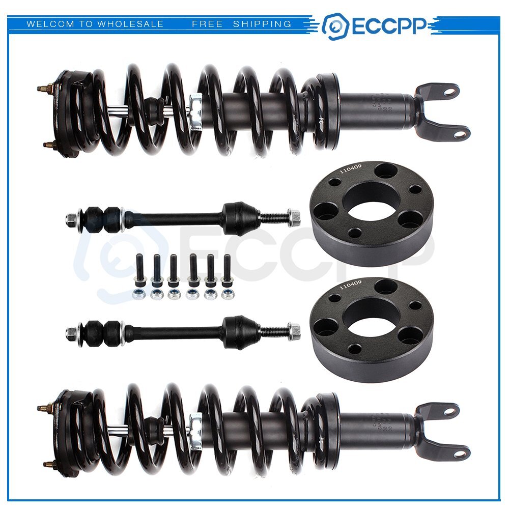 6pcs Sway Bar Complete Strut 2'' front leveling lift kit for 2011-2014 Ram 1500 6B93BC-57
