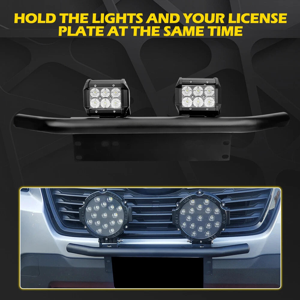Bull Bar Style Front Bumper License Plate Mount Bracket Holder Off-Road Light EA 6B93BC-57