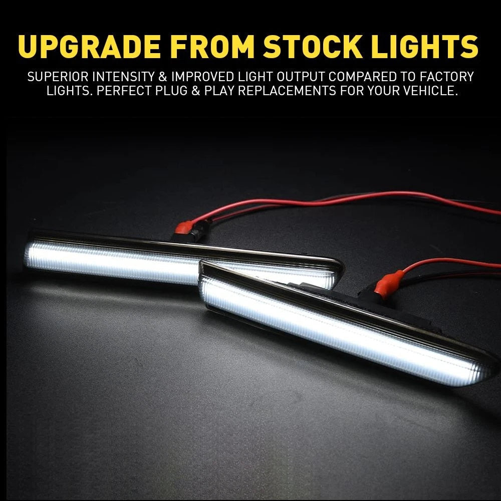 4PCS Front+Rear Smoked White LED Side Marker Light Lamp for 2004 - 2008 Acura TL 6B93BC-57