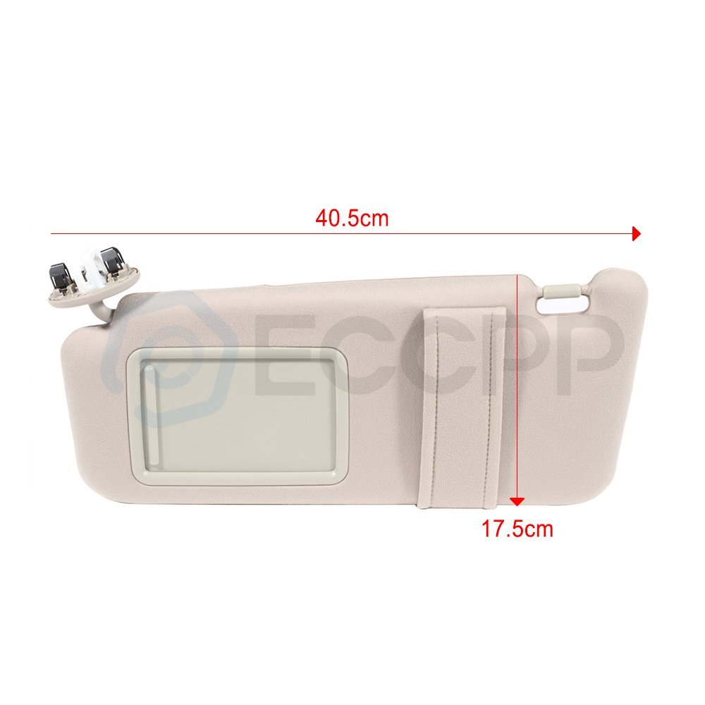 Sun Visor Beige For Toyota Camry 2006-2008 Pair Left & Right Side W/ Sunroof KOEEP