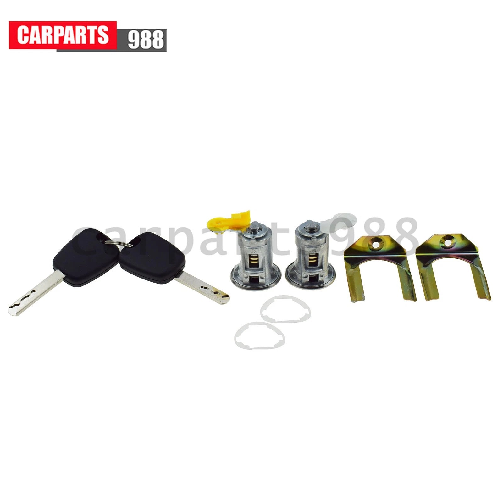 Cylinder Door Lock Barrel With Keys Fit For Citroen C1 Peugeot 107 Toyota Aygo 6B93BC-57