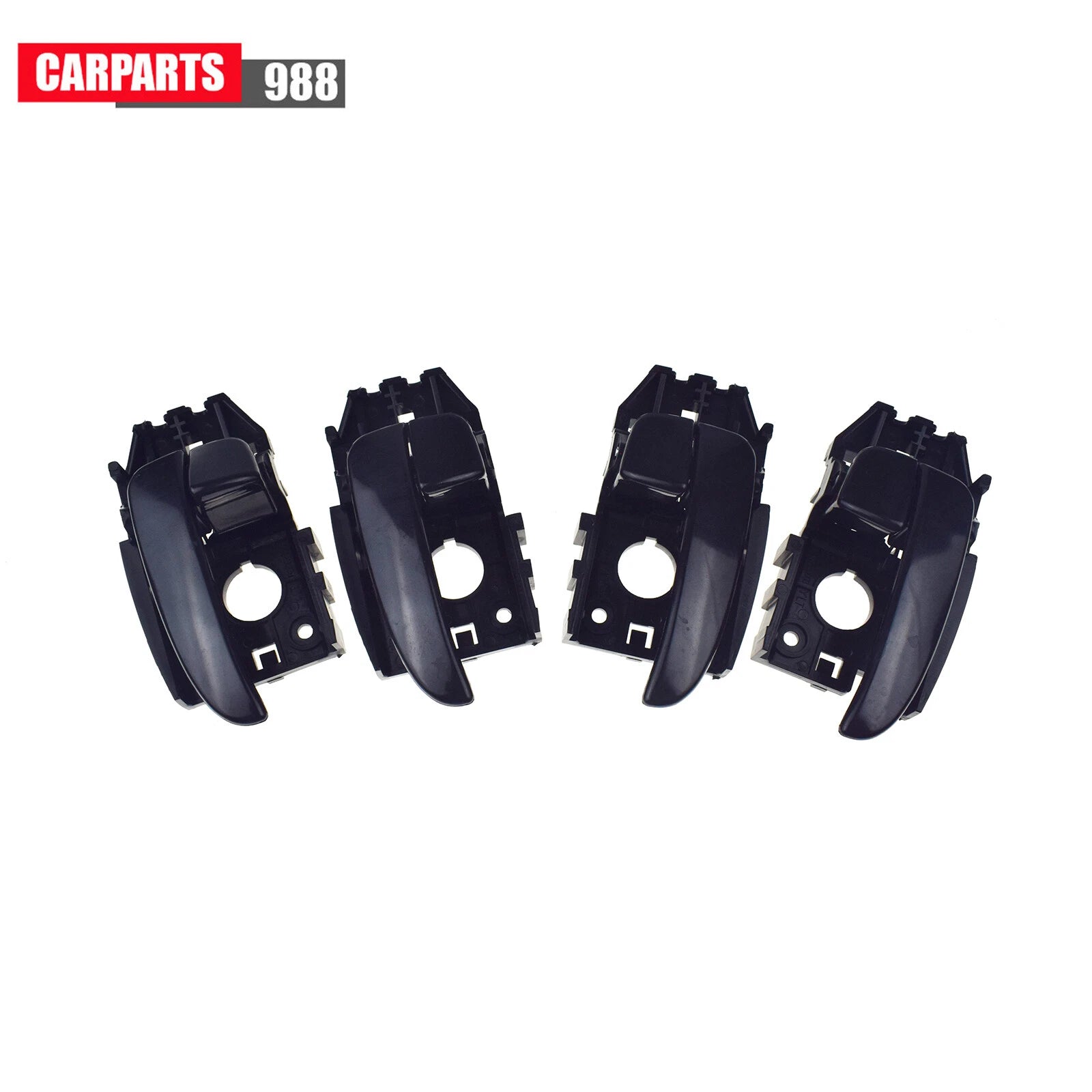 8Pcs For Hyundai Elantra Black Interior Door Handle & Cover Bezel Front Rear 6B93BC-57