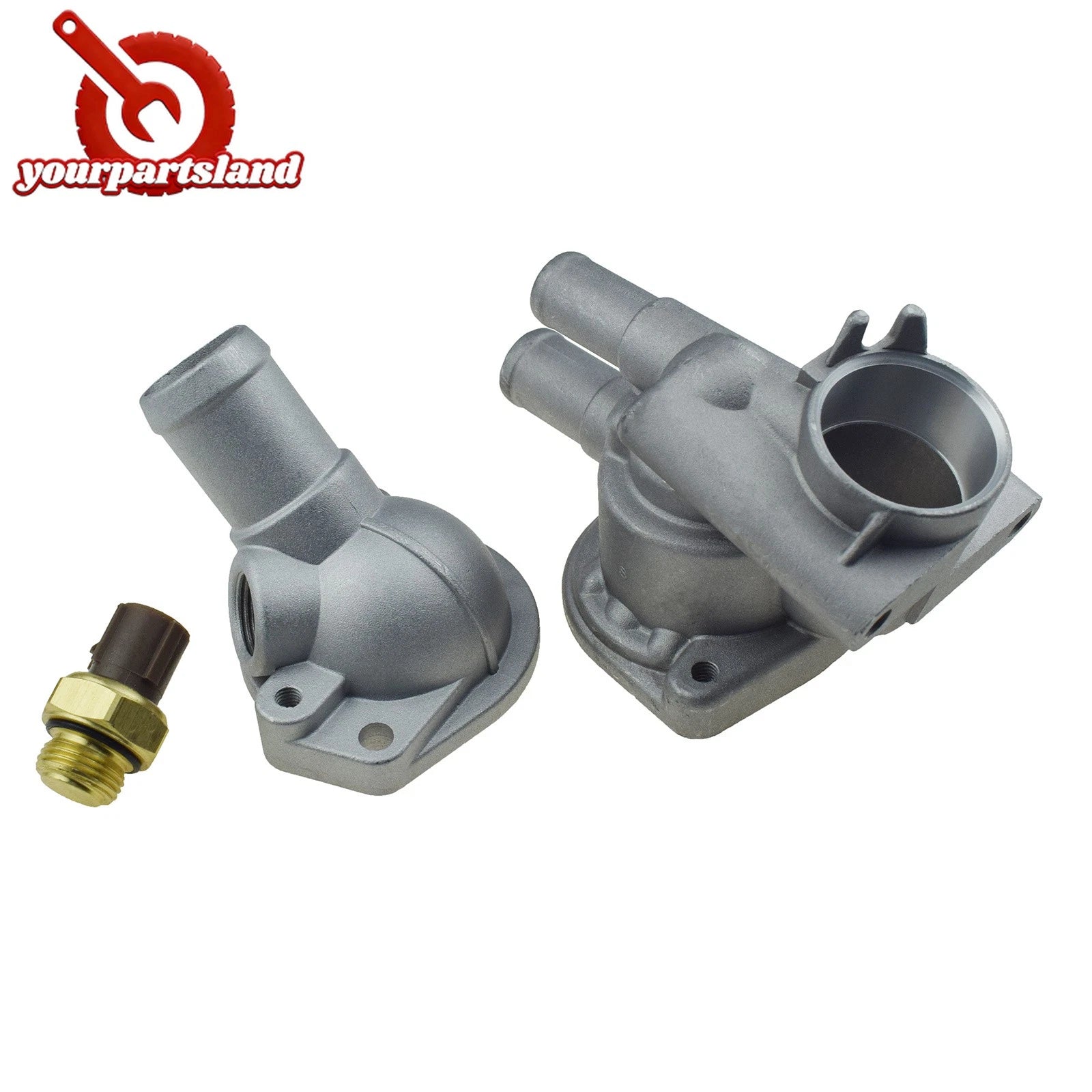 Thermostat Housing Cover & Sensor 3PCS for Honda Civic HR-V Integra 19311P2A000 6B93BC-57