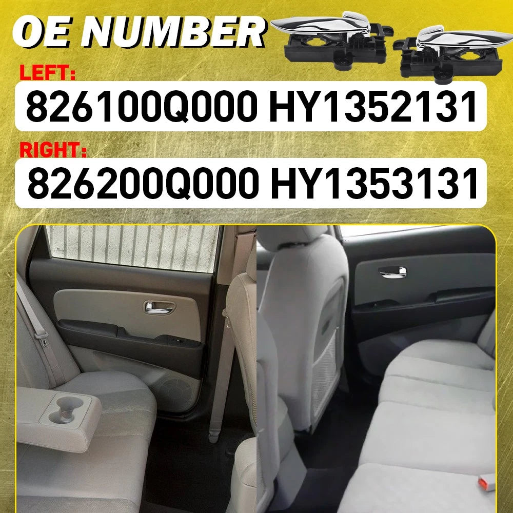 4X Interior Door Handle For 2007-2010 Hyundai Elantra Front Rear Left+Right EOA 6B93BC-57