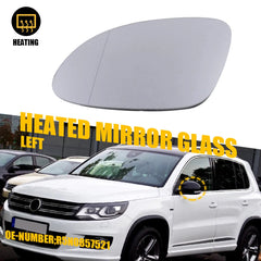 Driver Left Side Mirror Glass Heated For 2009-2017 VW Tiguan w/Backing Plate EOA 6B93BC-57