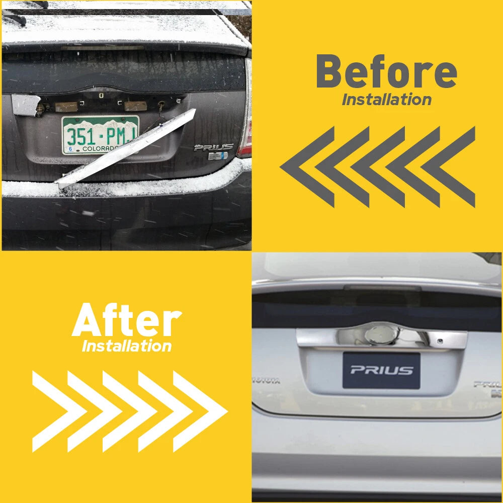 Rear Tailgate Liftgate Handle Garnish for 2004-2009 Toyota Prius 8S2 Chrome US 6B93BC-57