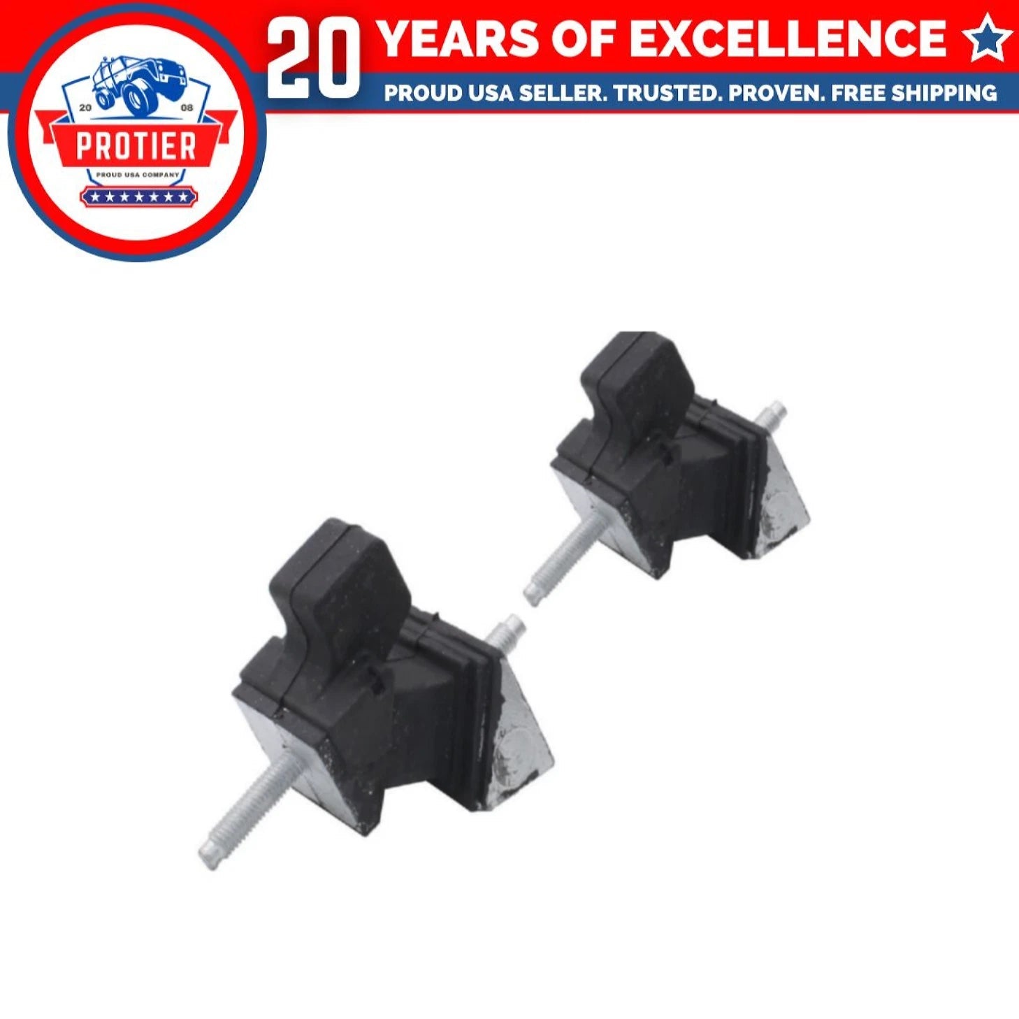 Transmission Mount 2PCS Set Compatible for Hyundai Equus/ Hyundai Genesis / Kia 6B93BC-57