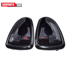 Pair Left Right Black Interior Door Handle For 2000-2006 Hyundai Accent 1.6L 6B93BC-57
