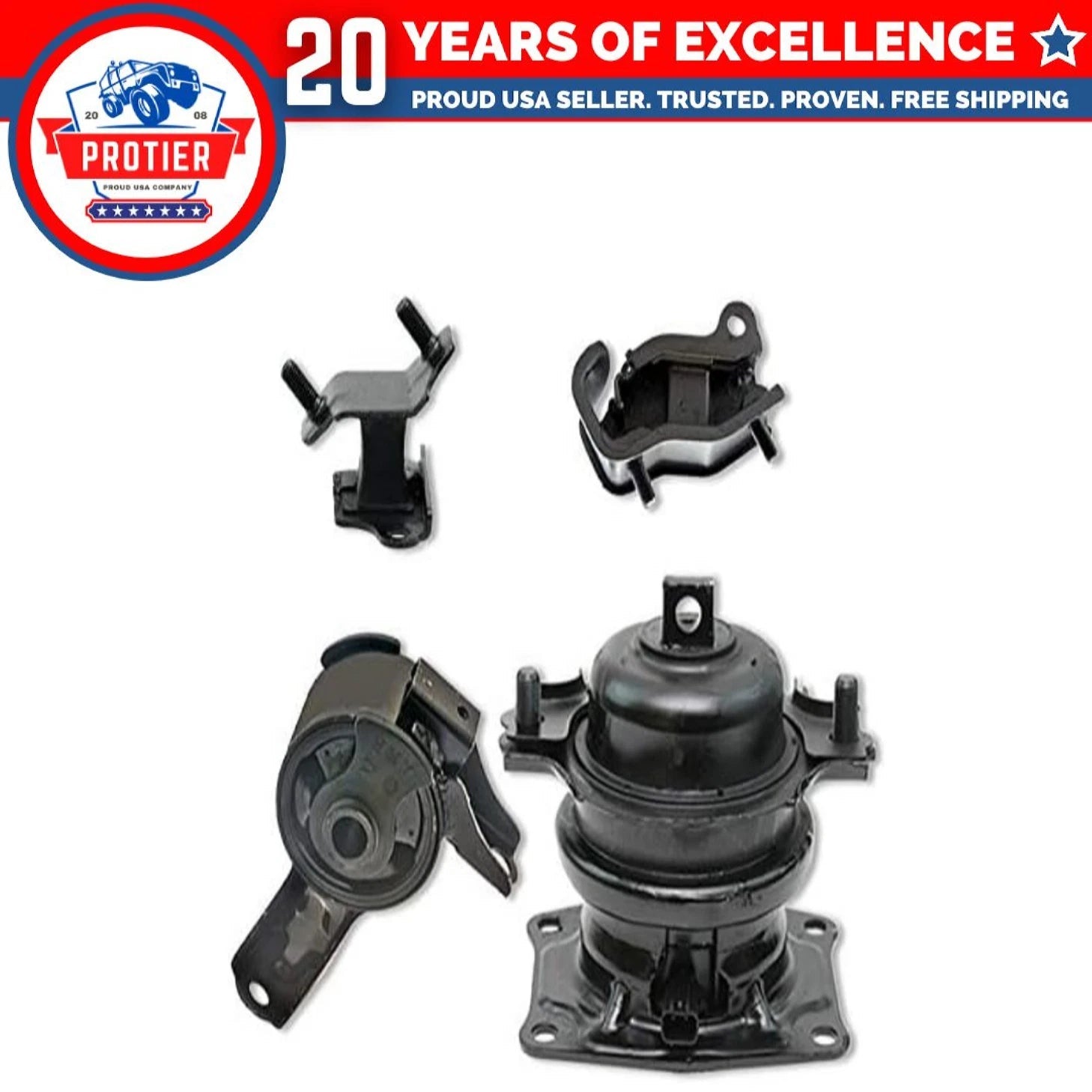 Fits 2005-2006 Honda Odyssey 3.5L i-VTEC AUTO FR RT RR Motor & Trans Mount 4pc 6B93BC-57