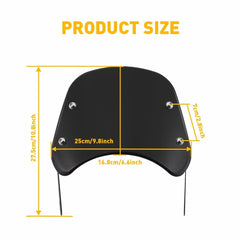 Universal Motorcycle Headlight Fairing Windscreen Windshield 5-7'' Round Black 6B93BC-57