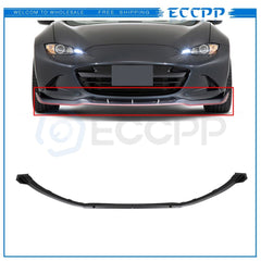 Fits 2016-2021 Mazda MX-5 Bright Black Front Spoiler Lips Bumper 6B93BC-57