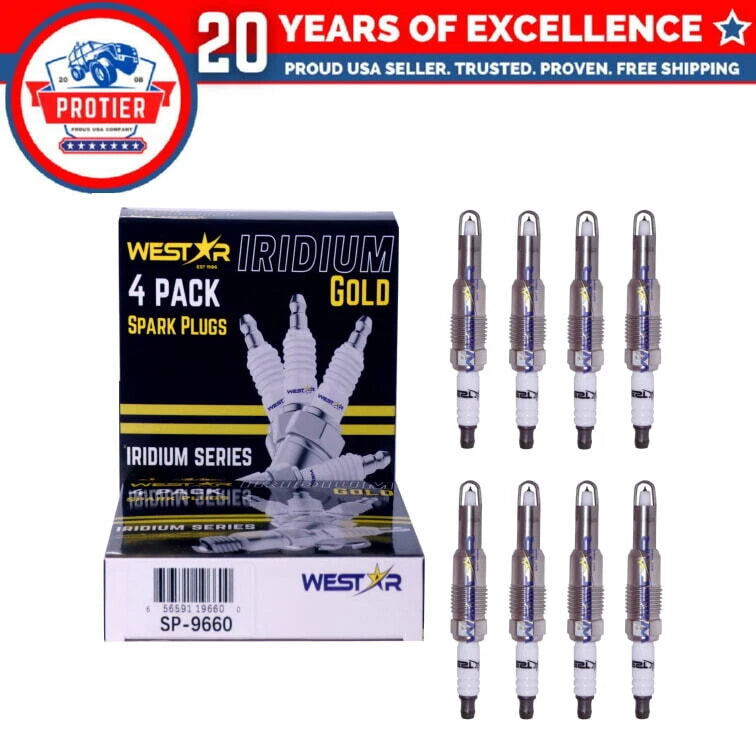8x laser iridium spark plugs SP-546 PZK14F compatible with F150 5.4L 6B93BC-57