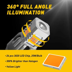 AUXITO CanbLED Turn Signal Light Lamps T20 7440 Yellow 3000K Anti Hyper Flash AUXITO
