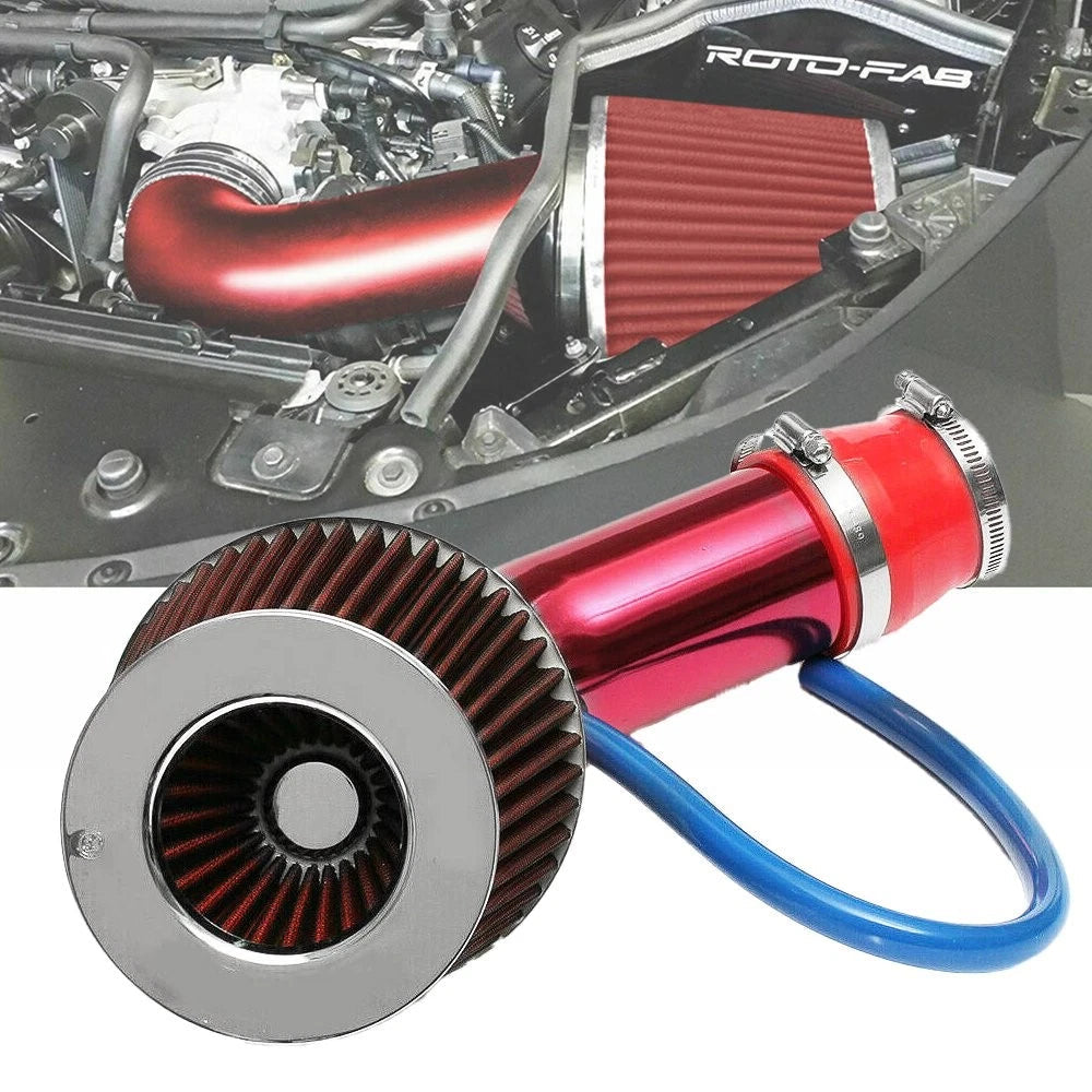 Universal Car Cold Air Intake Pipe Filter Set Induction Flow Tiub Hose System EA 6B93BC-57