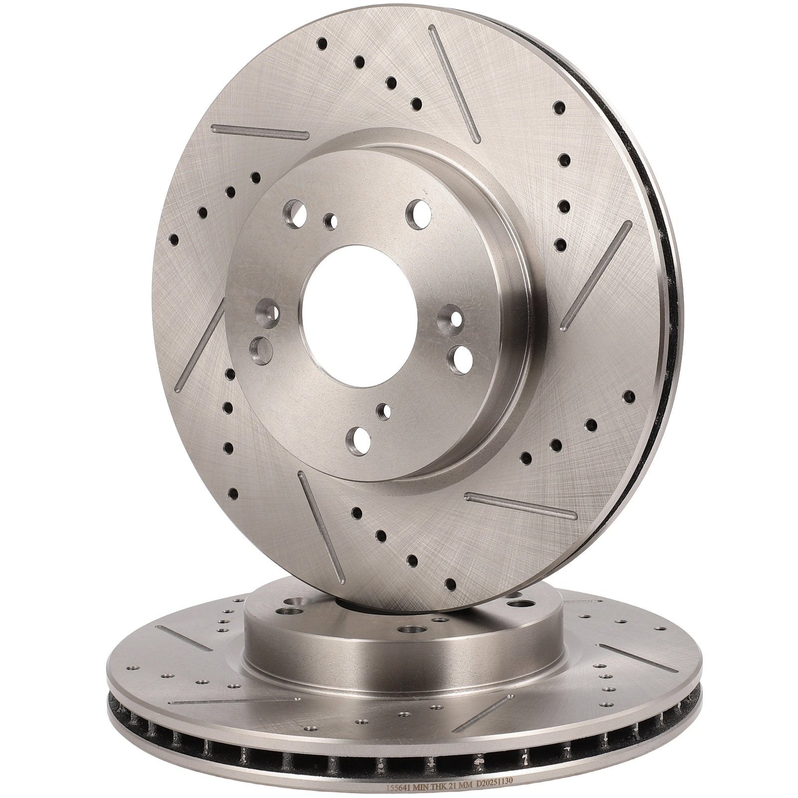 Front Drilled Slotted Brake Rotors For ACURA CSX ILX 2008 2009 2010 Honda Accord KOEEP