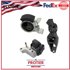 Motor & Trans Mount Set 3PCS for 1991-1994 Toyota Tercel 1.5L for Manual Trans 6B93BC-57