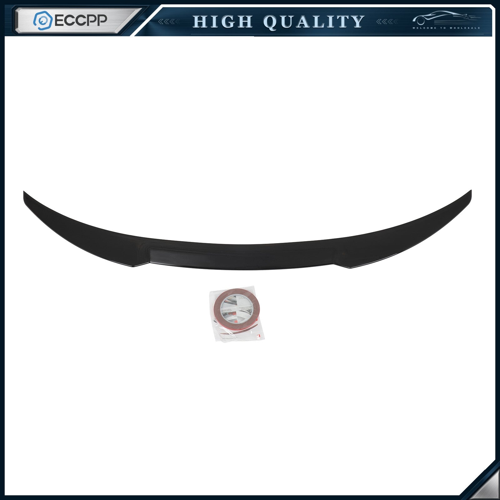Fits Hyundai Elantra AD 2015-2018 Glossy Black High Kick Rear Spoiler 6B93BC-57