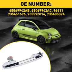 Door Handle Front Passenger Right Side Chrome RH Hand For Fiat 500 68069942AC EA 6B93BC-57