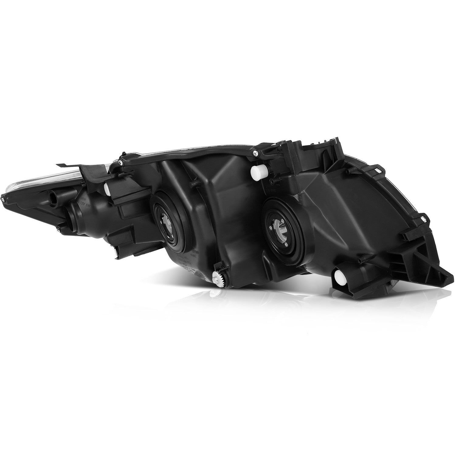 Pair Headlights Assembly For 2009-2010 Toyota For Corolla 1.8L 2.4L Black Amber 6B93BC-57