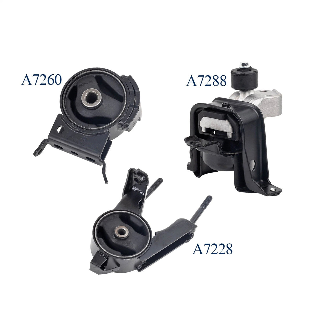 Engine Mount Set compatible with Toyota 2000-2005 Echo Scion 2004-2006 xA xB l4 6B93BC-57