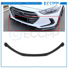 3 Piece Front Bumper Lip For 2017-2018 Hyundai Elantra -Matt Black 6B93BC-57