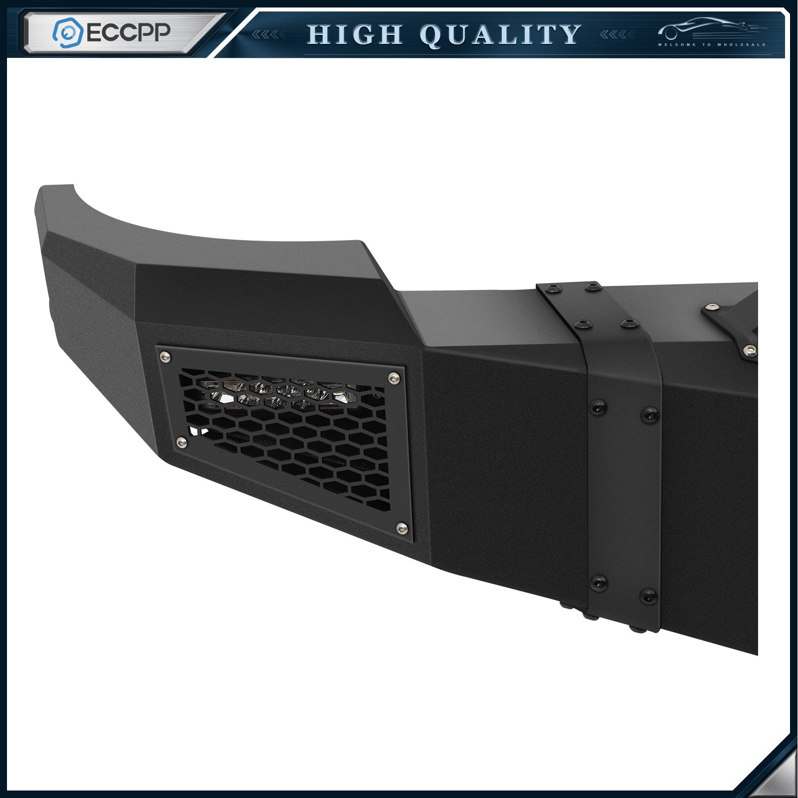 For 2011-2014 Chevy Silverado 2500 3500 Front & Rear Bumper w/ Led Lights D-ring 6B93BC-57