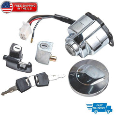 Ignition Switch Fuel Gas Cap Lock Set for Honda VTX1300 2005 2006 2007 2008 2009