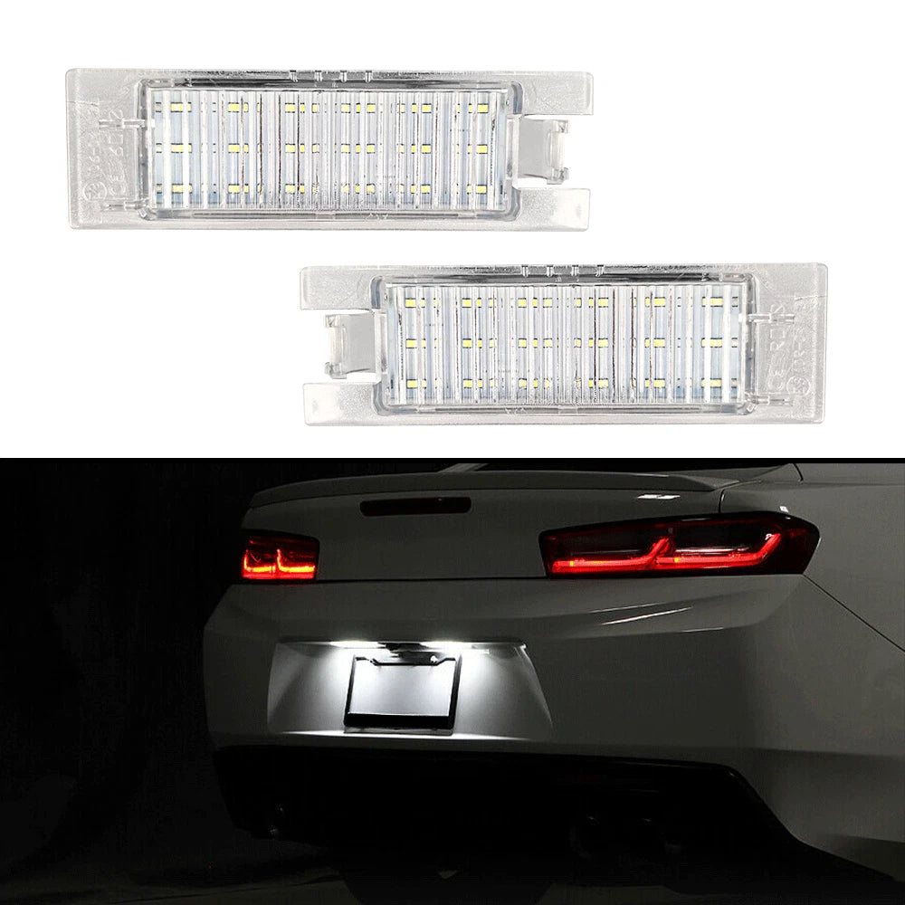 LED License Plate Light Rear Tag Lamp Assembly for 2014-2021 Chevrolet Camaro 6B93BC-57