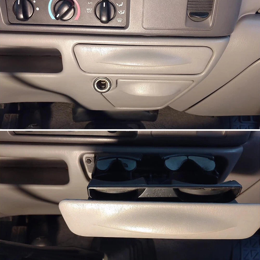 Dash Cup Holder Parchment Tan For 99-04 Ford F-250 F-350 F-450 F-550 Super Duty 6B93BC-57
