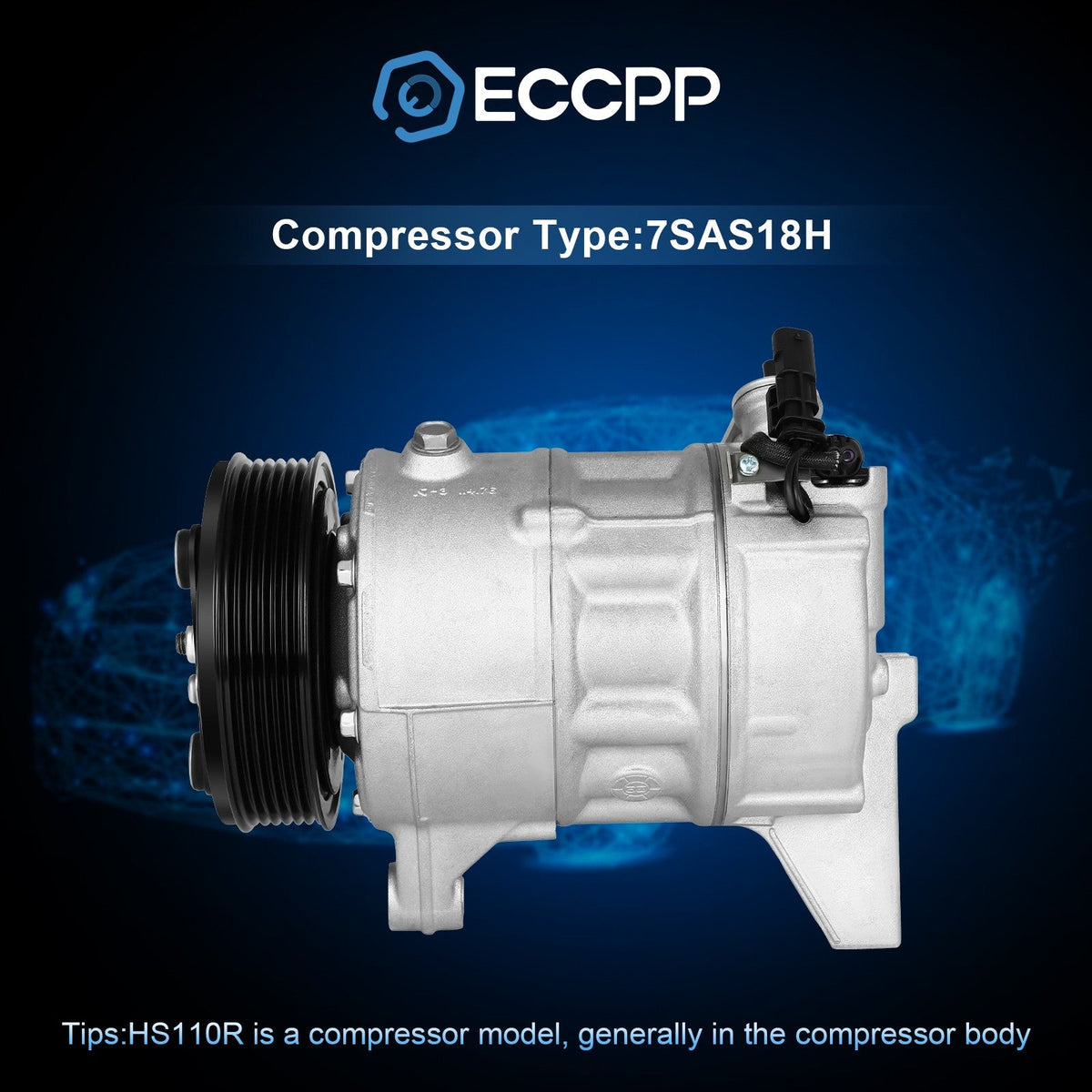 AC A/C Compressor Fits 2013-2017 Chevrolet Traverse Buick Enclave GMC Acadia 6B93BC-57