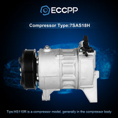 AC A/C Compressor Fits 2013-2017 Chevrolet Traverse Buick Enclave GMC Acadia 6B93BC-57