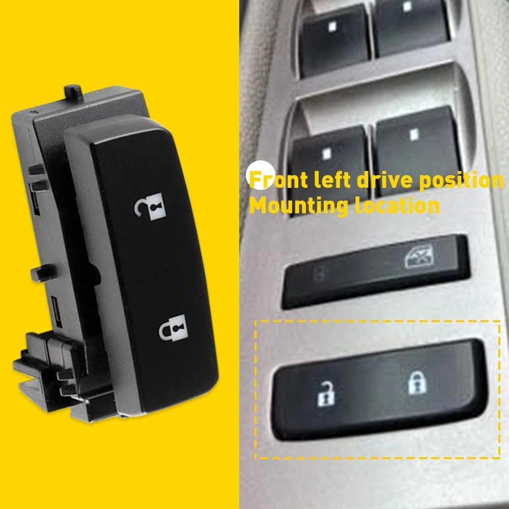 Master Door Front Lock Switch Driver Side for 2007-2013 Chevy Silverado 1500 GMC 6B93BC-57