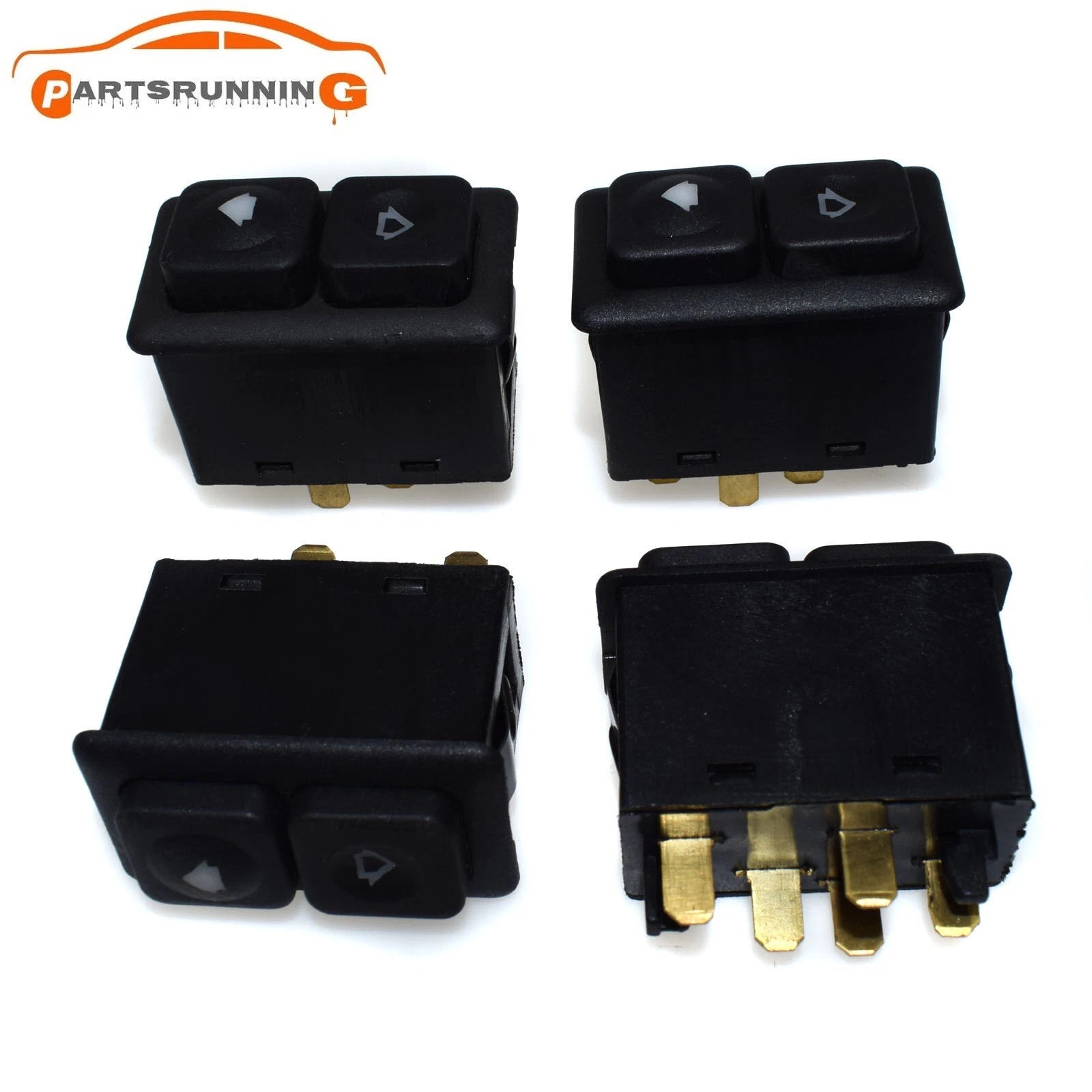 Set of 4 Illuminated Power Window Switch For BMW E23 E24 E28 E30 61311381205 6B93BC-57