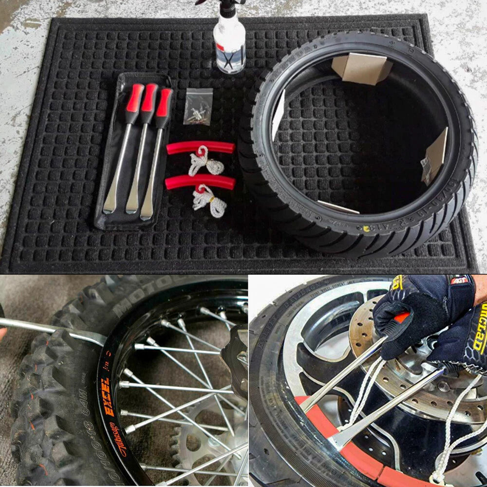 Universal Motorcycle Bike Tire Spoon Iron Tire Change Tool Lever Rim Protector A 6B93BC-57