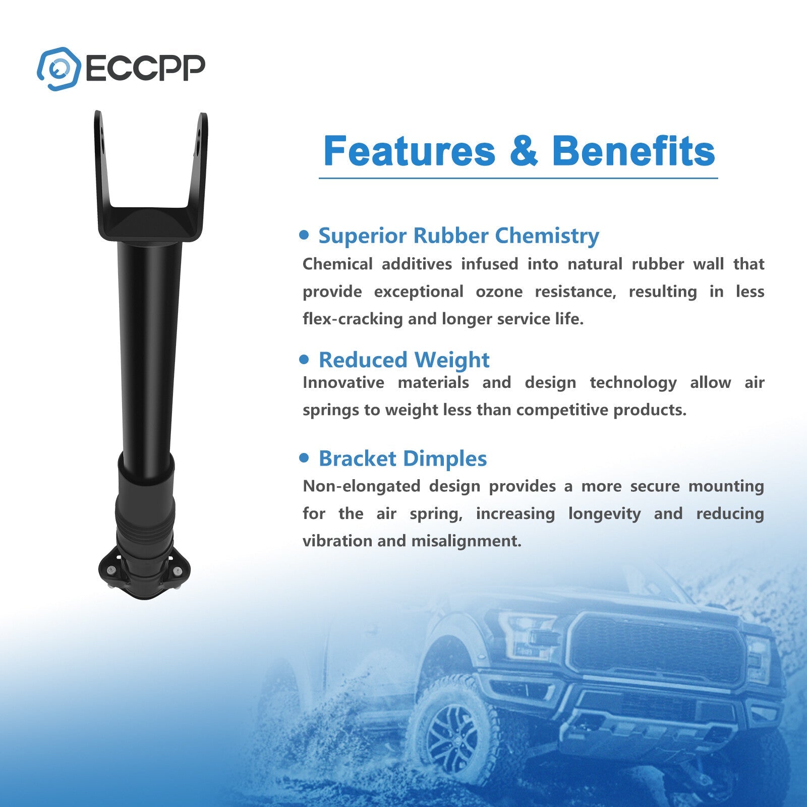 Rear Air Suspension Shocks For Mercedes W251 R350 R500 R320 R63 w/o ADS 06-2013 6B93BC-57