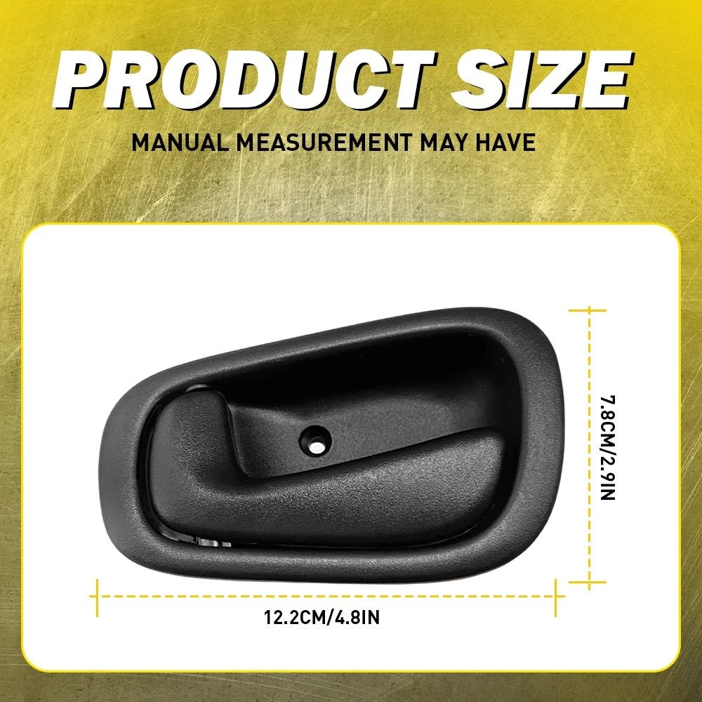 4PC Interior Door Handle For 1998-2002 Toyota Corolla/Chevrolet Prizm Black EOA 6B93BC-57