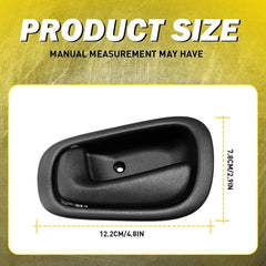 4PC Interior Door Handle For 1998-2002 Toyota Corolla/Chevrolet Prizm Black EOA 6B93BC-57