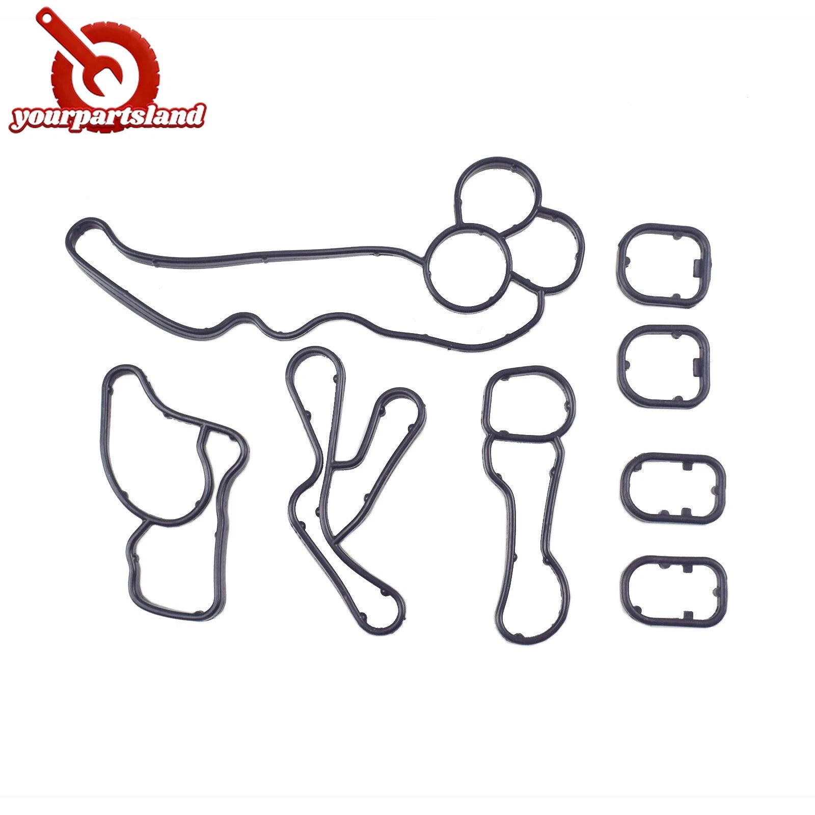 Oil Filter Housing Seal Gasket SET For BMW E90 E71 F01 F10 N47N N57N 11428580680 6B93BC-57