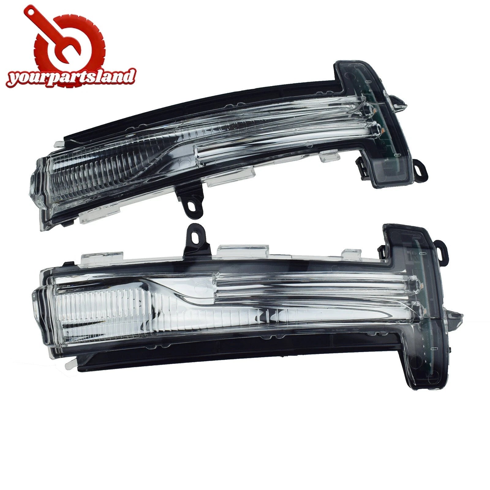 2PCS Front LH RH Mirror Turn Signal Lamp Light For VOLVO XC60 2014-2017 31371878 6B93BC-57