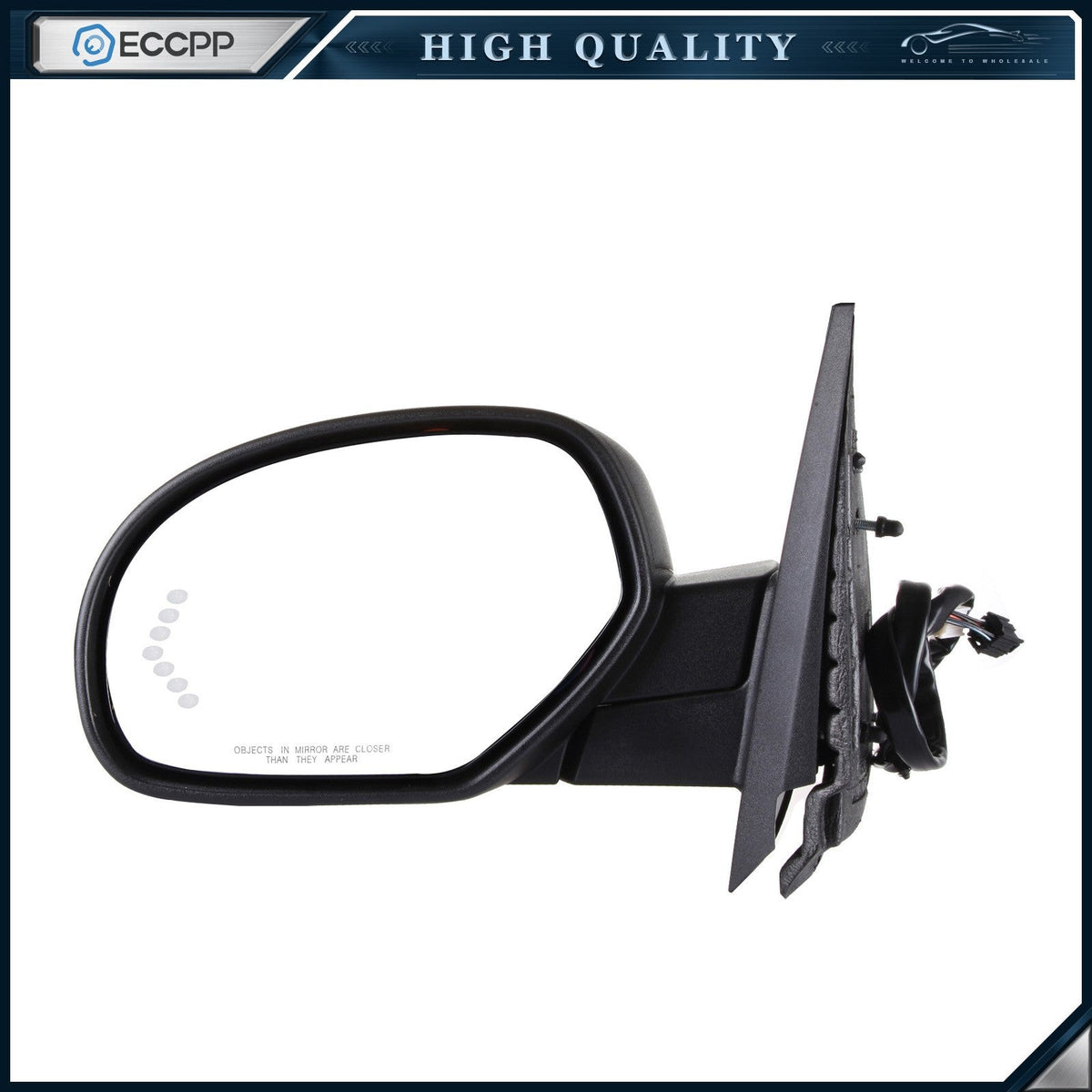 Driver Side Mirror For 07-14 Chevy GMC Power Fold Heated w/Memory Signal Light 6B93BC-57