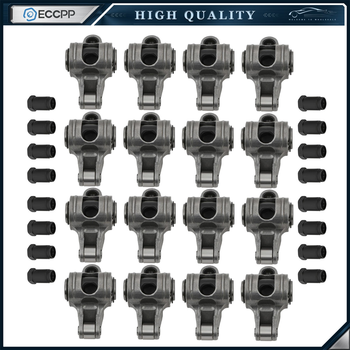 1.5 Ratio 7/16" Stainless Steel Rocker Arms for Small Block Chevy 327 350 400