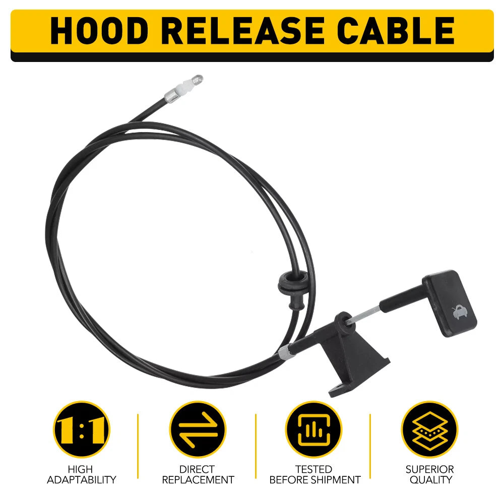 For 2002-06 Acura RSX Hood Latch Lock Release Cable Durable 74130-S6M-A01ZA EOA 6B93BC-57