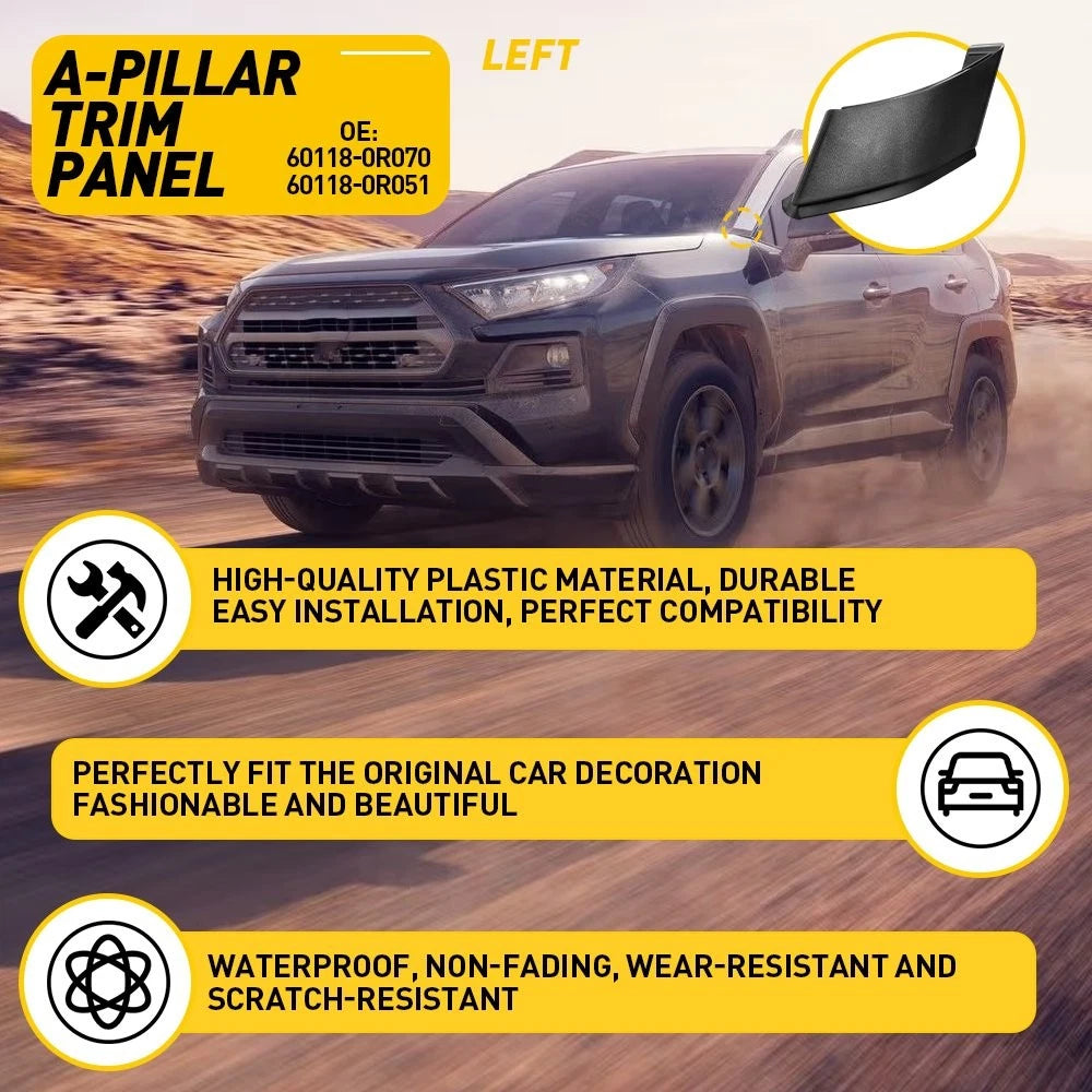 Left Driver A-pillar Trim Panel Cover For Toyota RAV4 2019-2023 Replacement EOA 6B93BC-57