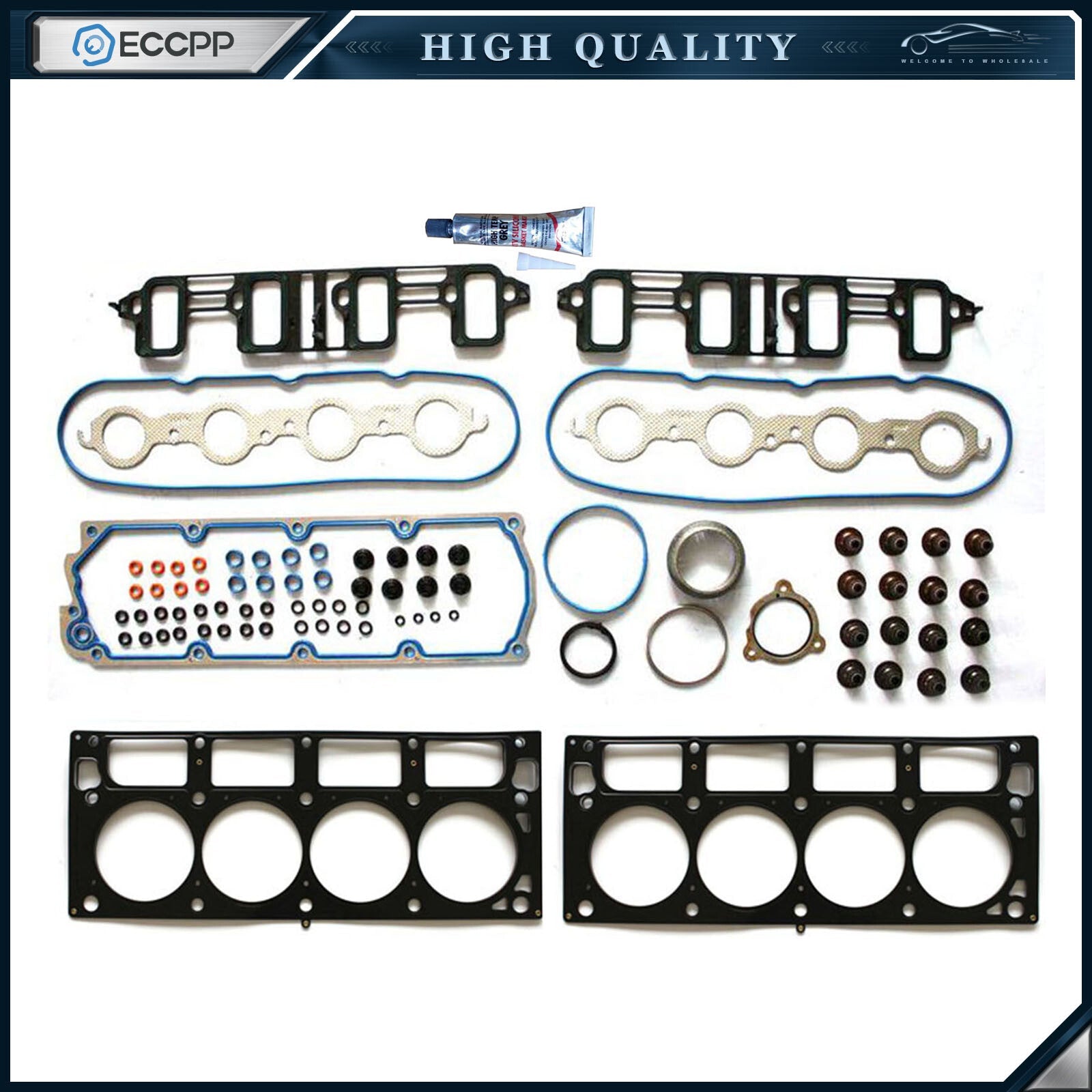 ECCPP Head Gasket Set For Chevrolet Express GMC Yukon 6.0L 6.2L OHV VIN K G Y ECCPP