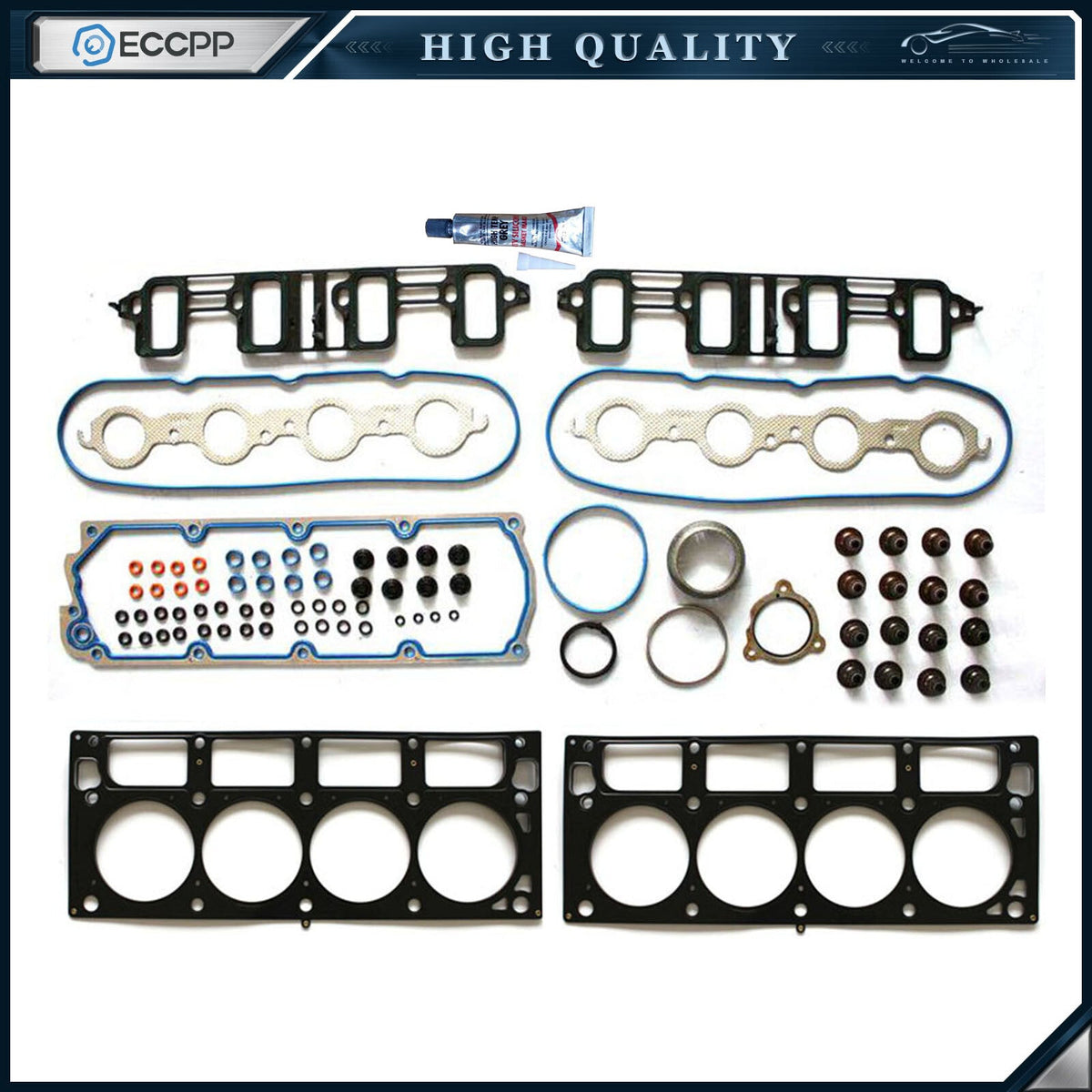ECCPP Head Gasket Set For Chevrolet Express GMC Yukon 6.0L 6.2L OHV VIN K G Y ECCPP