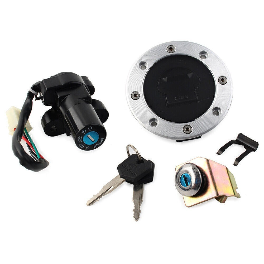 Lock Set Ignition Switch Fuel Gas Tank Cap w/Keys for Suzuki GS500 2001-2012 6B93BC-57