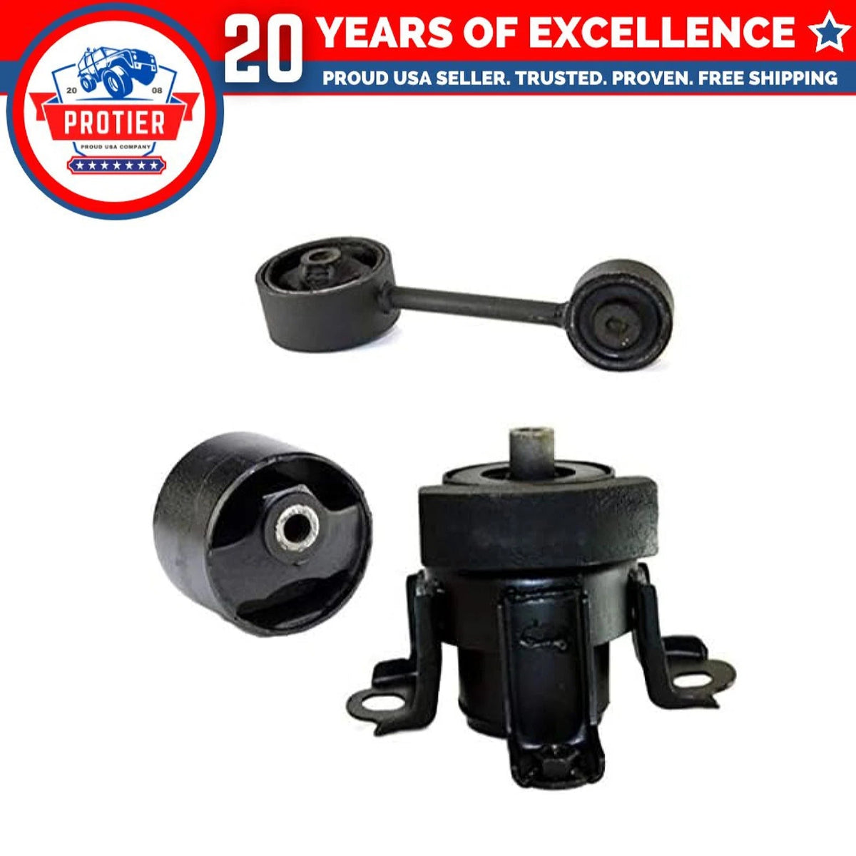 Fits 1998-2003 Toyota Sienna 3.0L Engine Motor & Torque Strut Mount Set 3pcs : 6B93BC-57