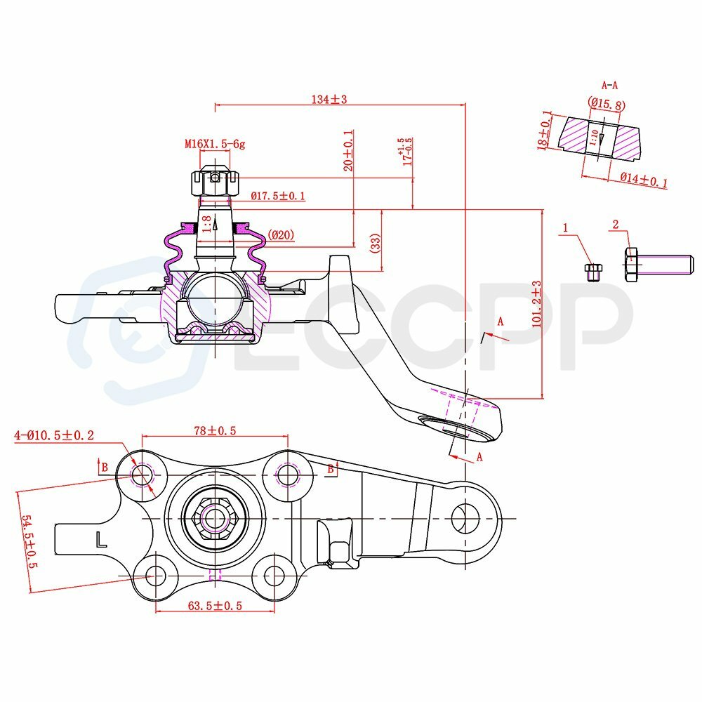 10x For 1996-2002 Toyota 4Runner Front Upper Ball Joints Sway Bar Links Tie Ends 6B93BC-57