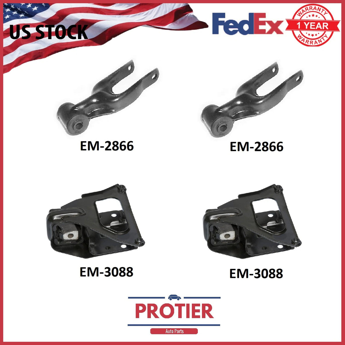 1997-2008 Grand Prix 3.8L / 5.3L Motor Mount Set 4PCS same day fast shipping 6B93BC-57