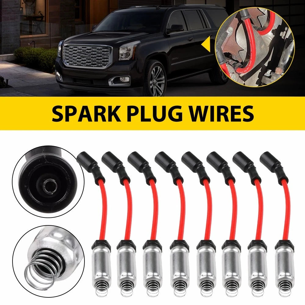 758EE Spark Plug Wire Set for 2014-18 GMC Sierra 1500 Chevrolet Silverado 1500 A 6B93BC-57